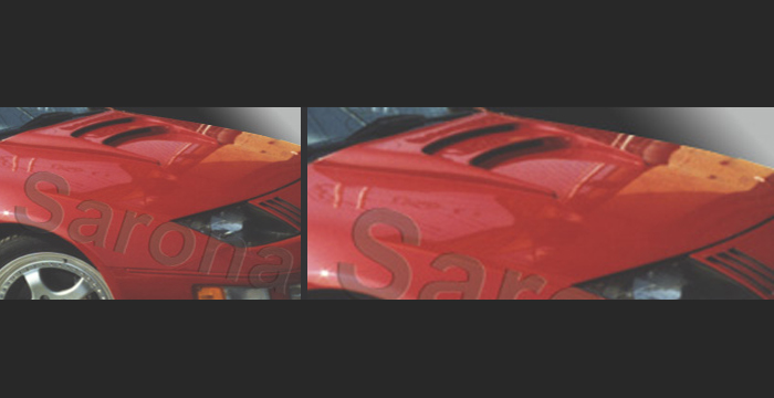 Custom 90-96 300ZX HoodScoop # 102-53  Coupe Hood Scoop (1990 - 1996) - $225.00 (Manufacturer Sarona, Part #NS-001-HS)